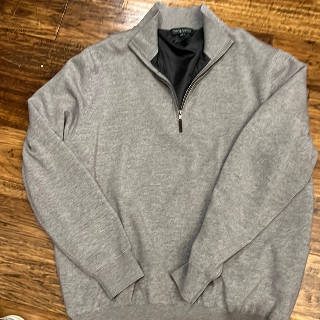 Fairway  Greene Nwot Grey Xl Merino Golf Sweater